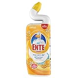 WC Ente Total Aktiv Gel Flüssiger WC Reiniger, mit Entenhals-Technologie, antibakteriell, Citrus Splash, 1er Pack (1 x 750 ml)